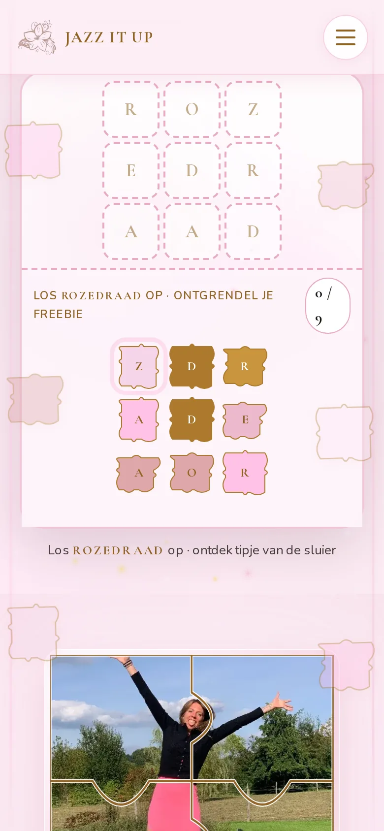 ROZEDRAAD-puzzel, mobiel