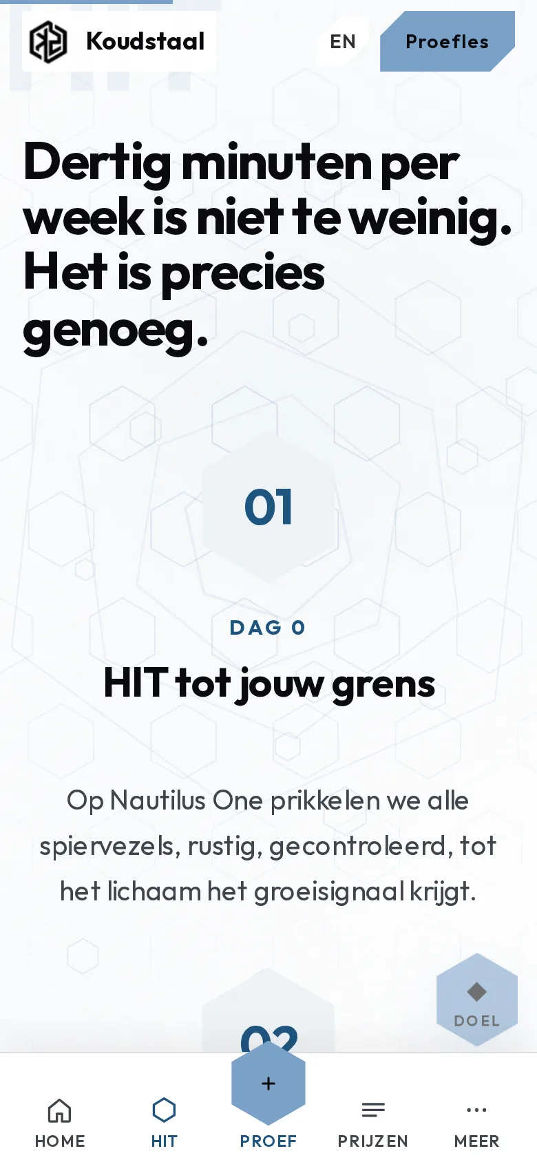 HIT-weekritme, mobiel